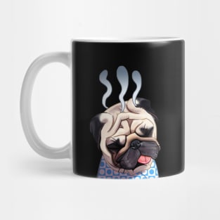 Sick Tired Pug Dog Mug